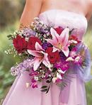 Red and Pink Arm Bouquet